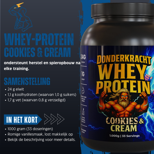 Whey Protein Cookies & Cream