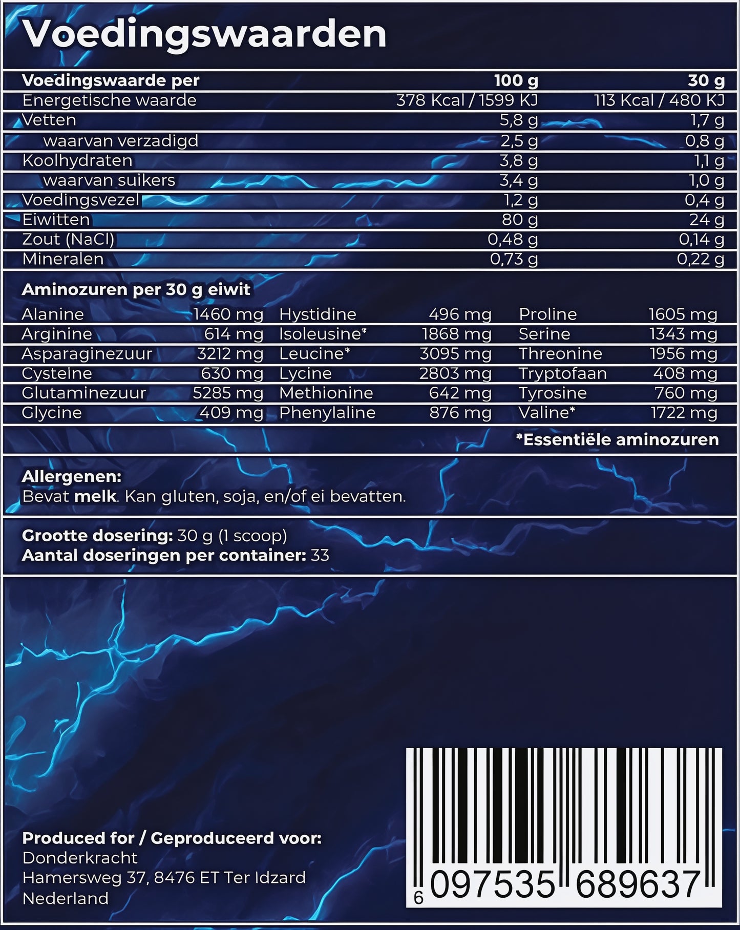 Whey Protein Cookies & Cream
